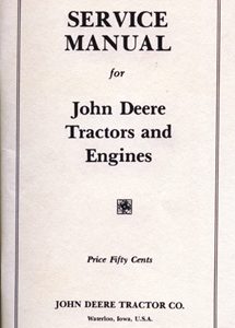 Service Manual For John Deere Tractors & Engines